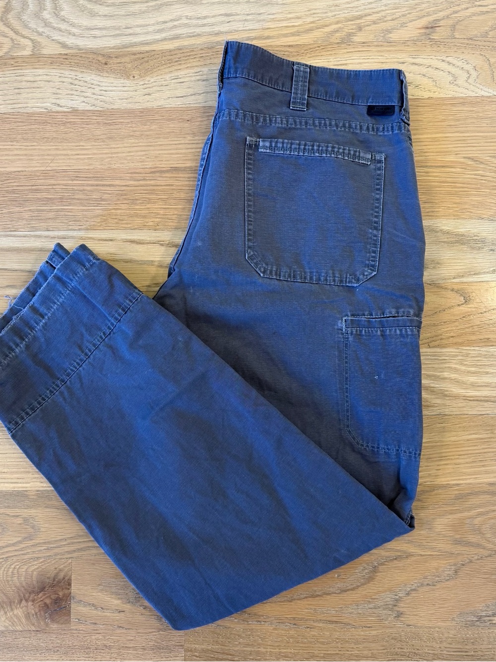 Wrangler Outdoor Series Work Pants Carpenter Utility 36x30 Distressed Gray